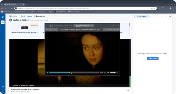 A clip taken from a source video in the REC